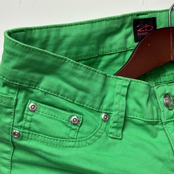 2B Bebe Jeans Skinny unique green color size 27 - Picture 4 of 10